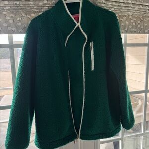 Lilly Pulitzer Dark Green Teddy Jacket